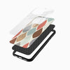Earthy Leaf Pattern Glass Mobile Case – Minimal Nature Aesthetic - Cover Stall