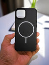 Matte Black - Leather MagSafe Phone Case - Cover Stall