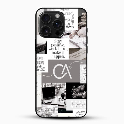 CA Motivation Glass Phone Case