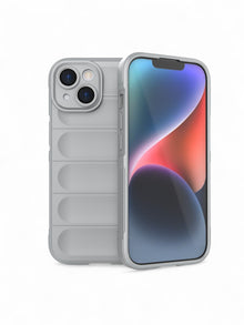 Light Grey Shockproof Mobile Case – Rugged & Slim Design (ArmorPad)