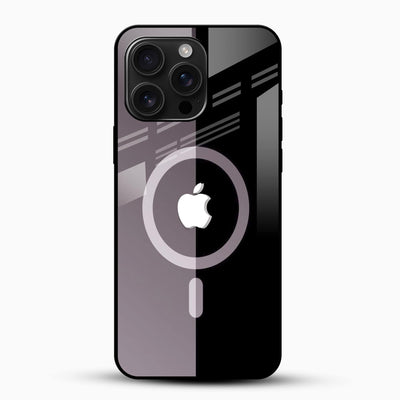 Elegant Grey Black Glass Phone Case