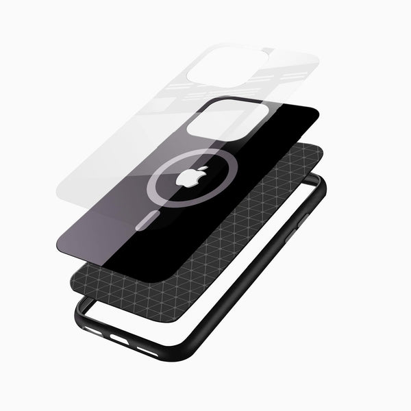 Elegant Grey Black Glass Phone Case - Cover Stall