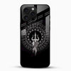 Mahadev Trishul Glass Mobile Case – Shiva Mandala Design - Cover Stall