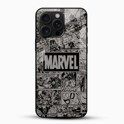 Marvel Logo Glass Phone Case