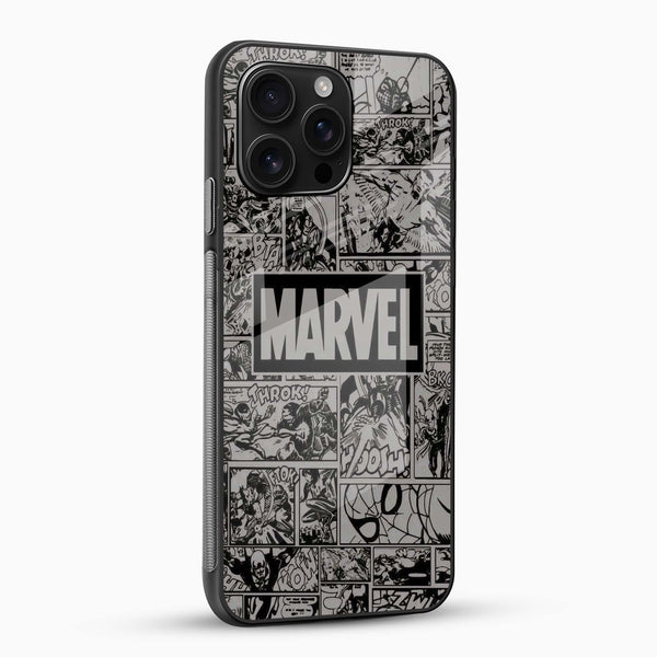 Marvel Logo Glass Phone Case - Cover Stall