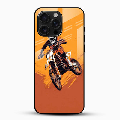 Mountain Bike Rider Glass Case