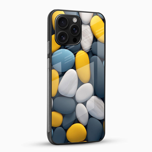 MultiColor Pebbles Glass Case - Cover Stall