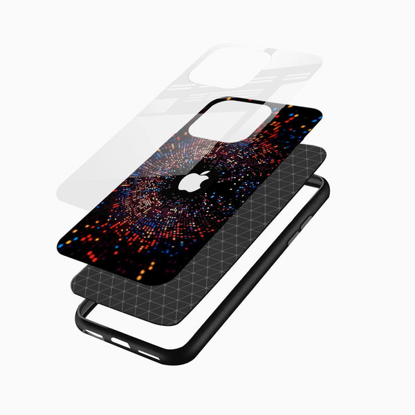 Music Lighting Printed Glass Mobile Cover - Cover Stall