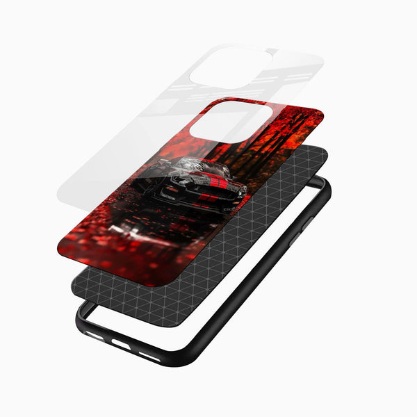 Mustang Sports Car Glass Phone Case - Cover Stall