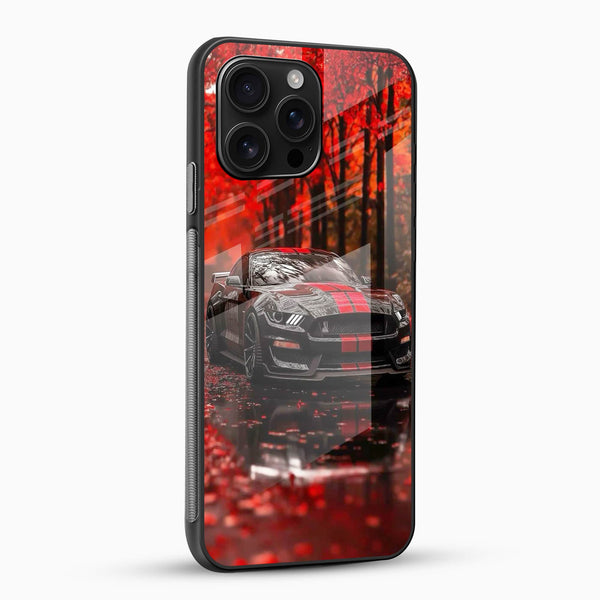 Mustang Sports Car Glass Phone Case - Cover Stall