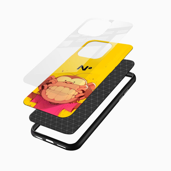 Naughty Monkey Glass Mobile Cover - Cover Stall