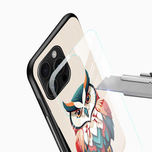 Owl Aesthetic Glass Phone Case - Cover Stall