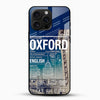 Oxford City Facts Glass Mobile Cover – Travel Typography Design - Cover Stall
