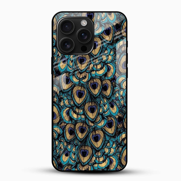 Peacock Feathers Glass Case - Cover Stall