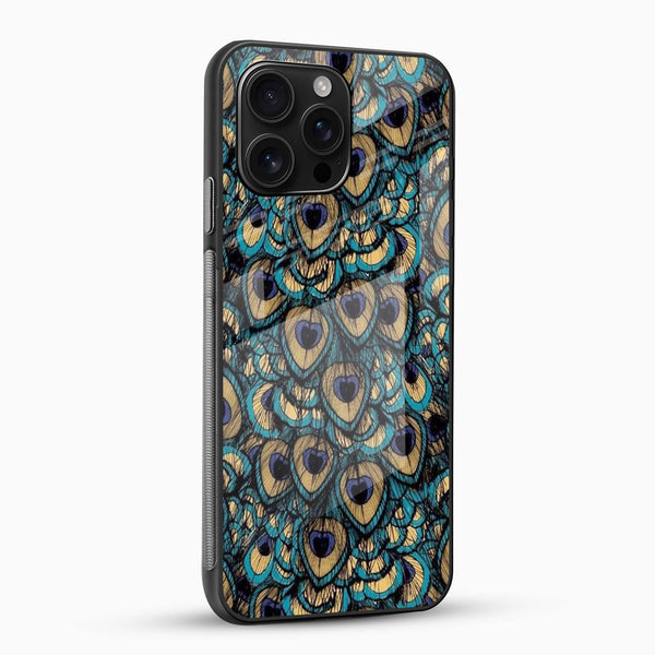 Peacock Feathers Glass Case - Cover Stall