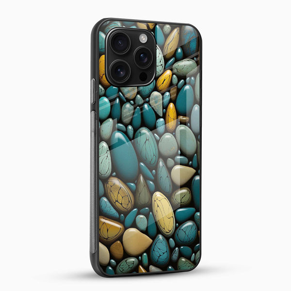 Pebbles Design Glass Case - Cover Stall