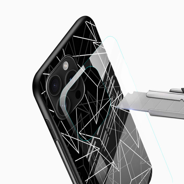 Polygon Pattern Glass Case - Cover Stall