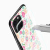 Pastel Floral Glass Mobile Case – Soft Aesthetic Flower Design - Cover Stall