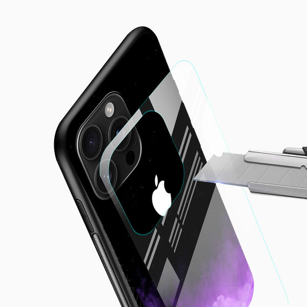 Midnight Purple Cloud Glass Mobile Case – Dark Sky Aesthetic Design - Cover Stall