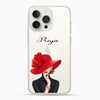 Lady in Red Hat Silicon Mobile Case - Cover Stall