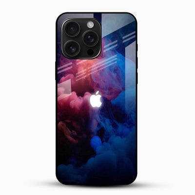 Red & Blue Smoke Glass Case