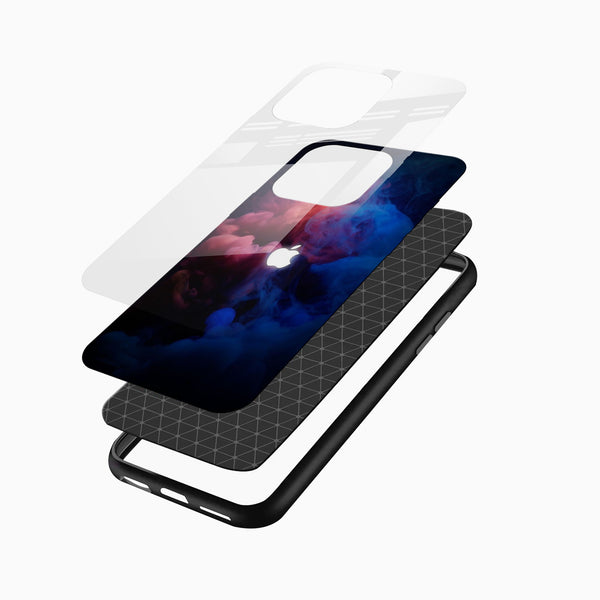 Red & Blue Smoke Glass Case - Cover Stall