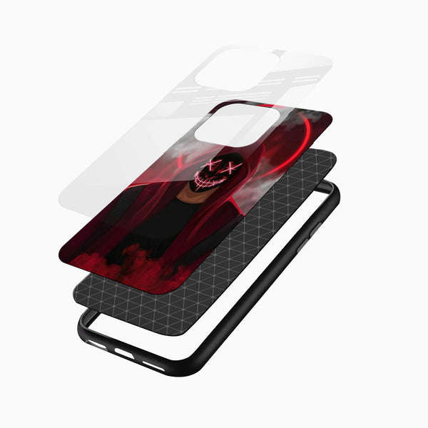 Red Mask Man Glass Case - Cover Stall
