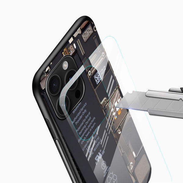 Teardown Tech Art Glass Mobile Cover - Futuristic Glass Designer Case - Cover Stall