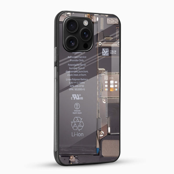 Teardown Tech Art Glass Mobile Cover - Futuristic Glass Designer Case - Cover Stall