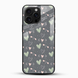 Romantic Heart Glass Case