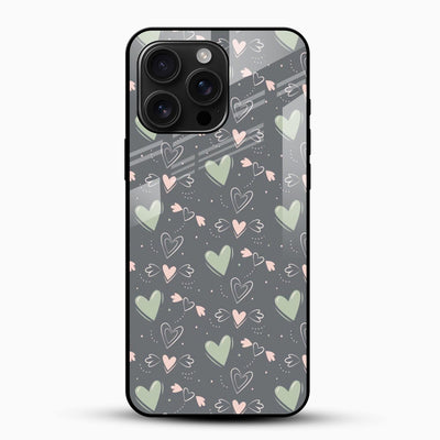 Romantic Heart Glass Case