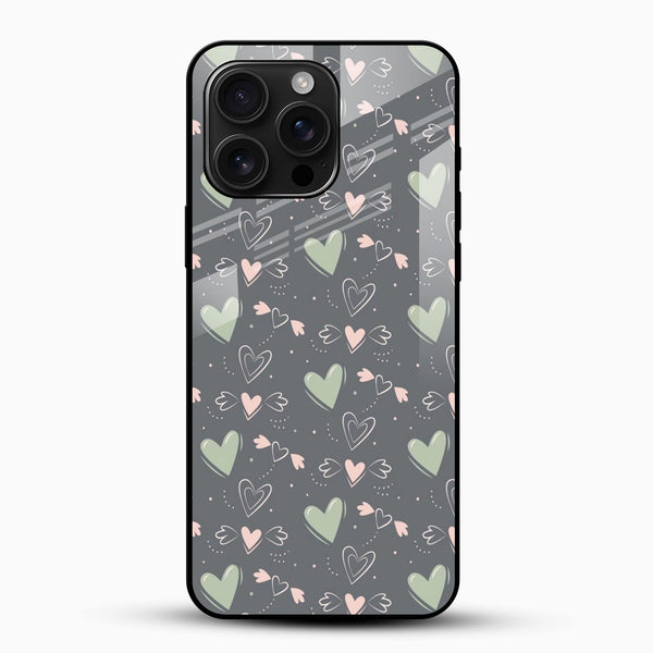 Romantic Heart Glass Case - Cover Stall