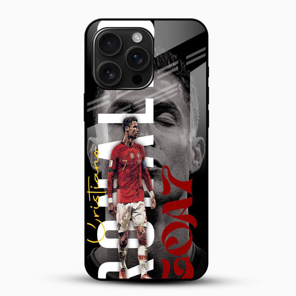 Ronaldo GOAT Glass Case - Cover Stall