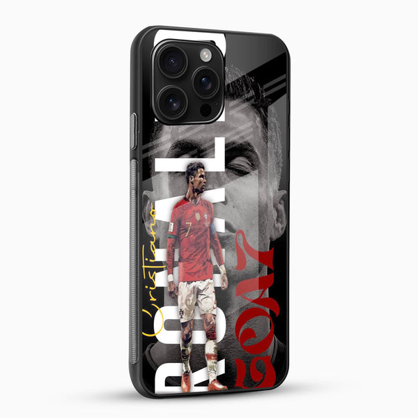 Ronaldo GOAT Glass Case - Cover Stall