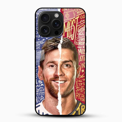 Ronaldo Messi Glass Case