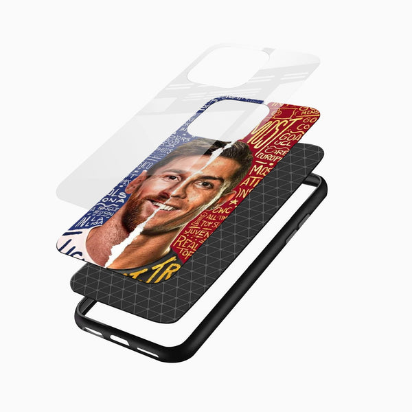 Ronaldo Messi Glass Case - Cover Stall