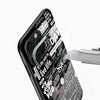 Typography Mobile Glass Cover - Cover Stall