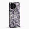 Elegant Paisley Pattern Glass Phone Case - Cover Stall