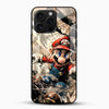 Super Mario Splash Art Glass Mobile Case – Iconic Gaming Design - Cover Stall