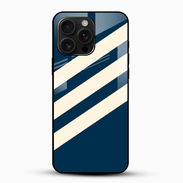 Stripe Pattern Glass Mobile Case - Cover Stall