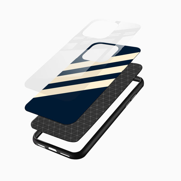 Stripe Pattern Glass Mobile Case - Cover Stall