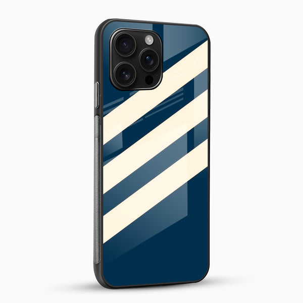 Stripe Pattern Glass Mobile Case - Cover Stall