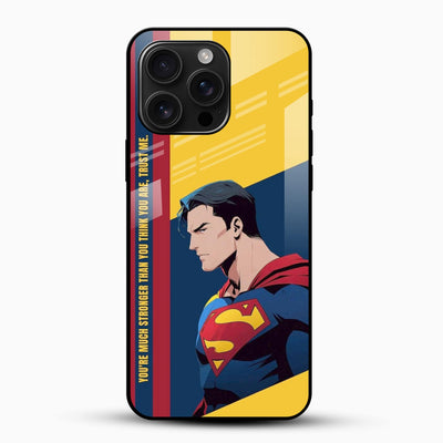 Superman Strength Glass Mobile Case – Heroic Bold Design