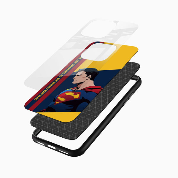 Superman Strength Glass Mobile Case – Heroic Bold Design - Cover Stall