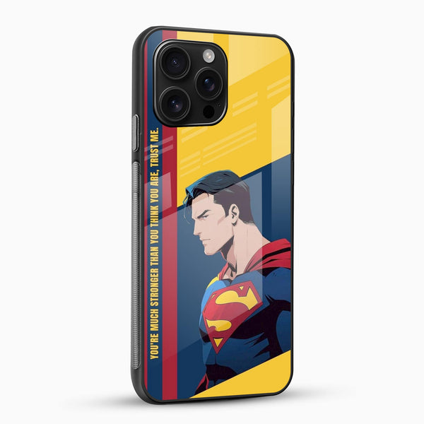 Superman Strength Glass Mobile Case – Heroic Bold Design - Cover Stall