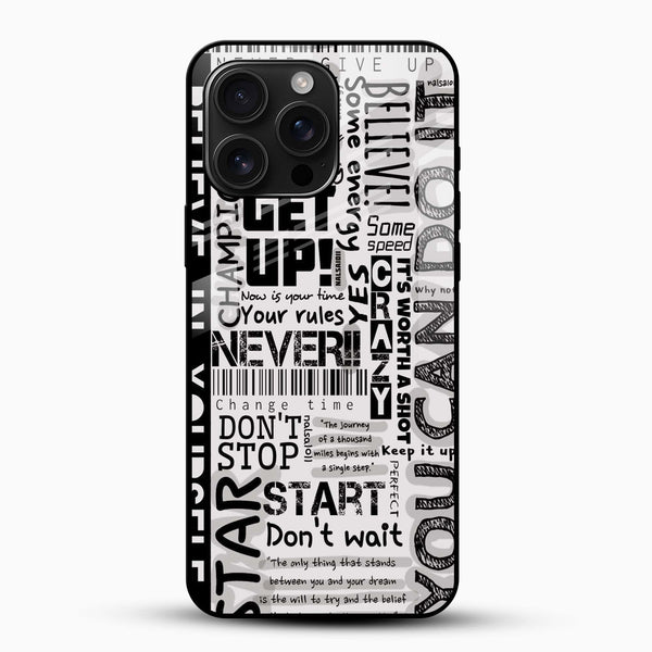Svelte Typography Glass Case - Cover Stall