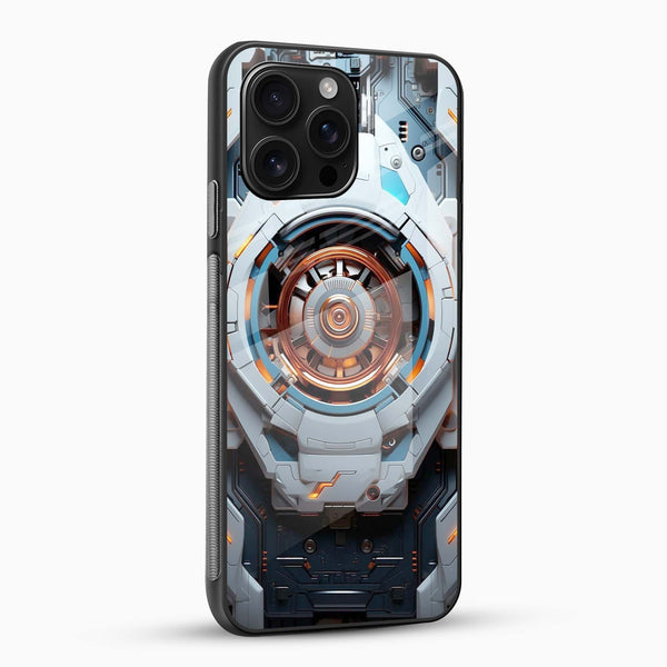 Arc Core Reactor Tech Glass Mobile Cover – Futuristic Cyber Design - Cover Stall