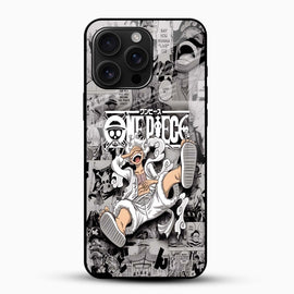 Monkey D. Luffy Gear 5 Glass Mobile Case – One Piece Anime Design