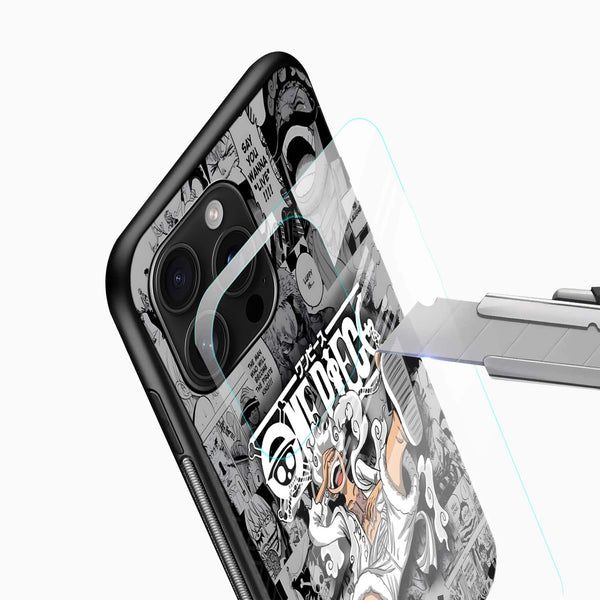 Monkey D. Luffy Gear 5 Glass Mobile Case – One Piece Anime Design - Cover Stall