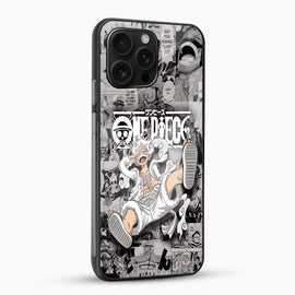Monkey D. Luffy Gear 5 Glass Mobile Case – One Piece Anime Design